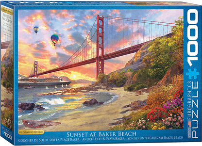 Sunset at Baker Beach California 1000pc Puzzle