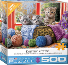 Knittin' Kittens 500pc Large Size Pieces