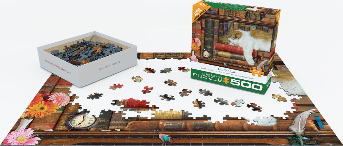 500 pc - Large Puzzle Pieces - The Cat Nap