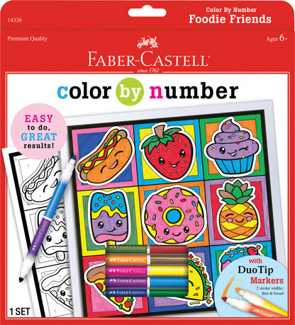 Color By Number Foodie Friends