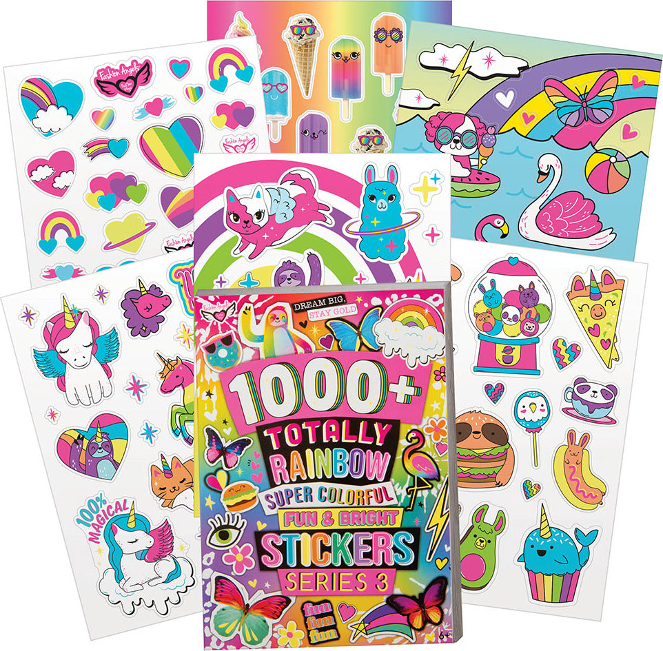 1000+ Rainbow Sticker Book