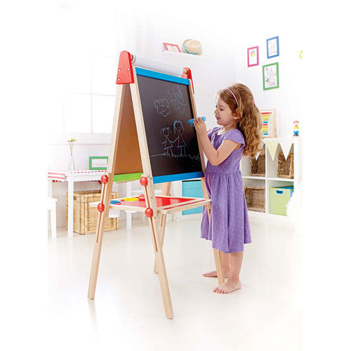 All-in-1 Double Sided Wooden Easel