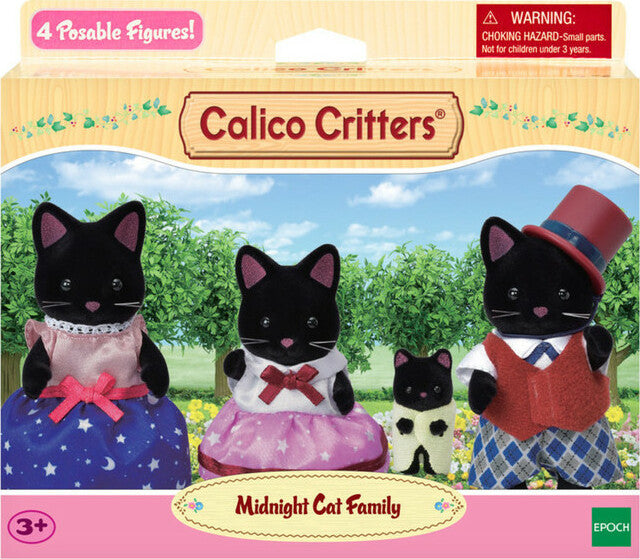 Midnight Cat Family Calico Critters