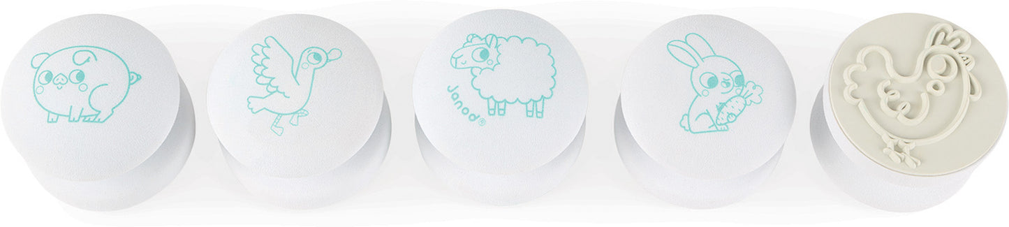 Set Of 5 Stampinoo Baby Farm