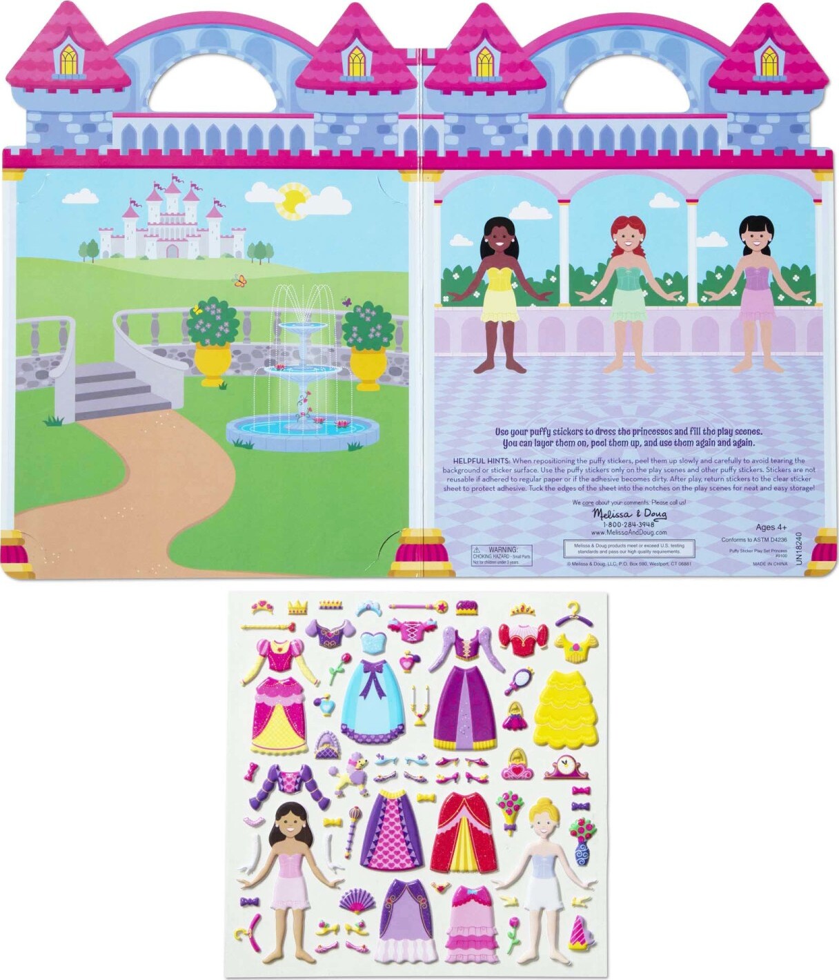 Puffy Sticker Play Set - Princess