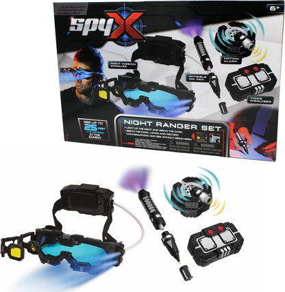 Night ranger Set:
Night Mission Goggles/Micro Motion alarm/
Voice disguiser/Invisible ink Pen