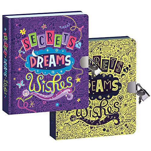 Secrets, Dreams and Wishes Glow in the Dark Lock and Key Diary