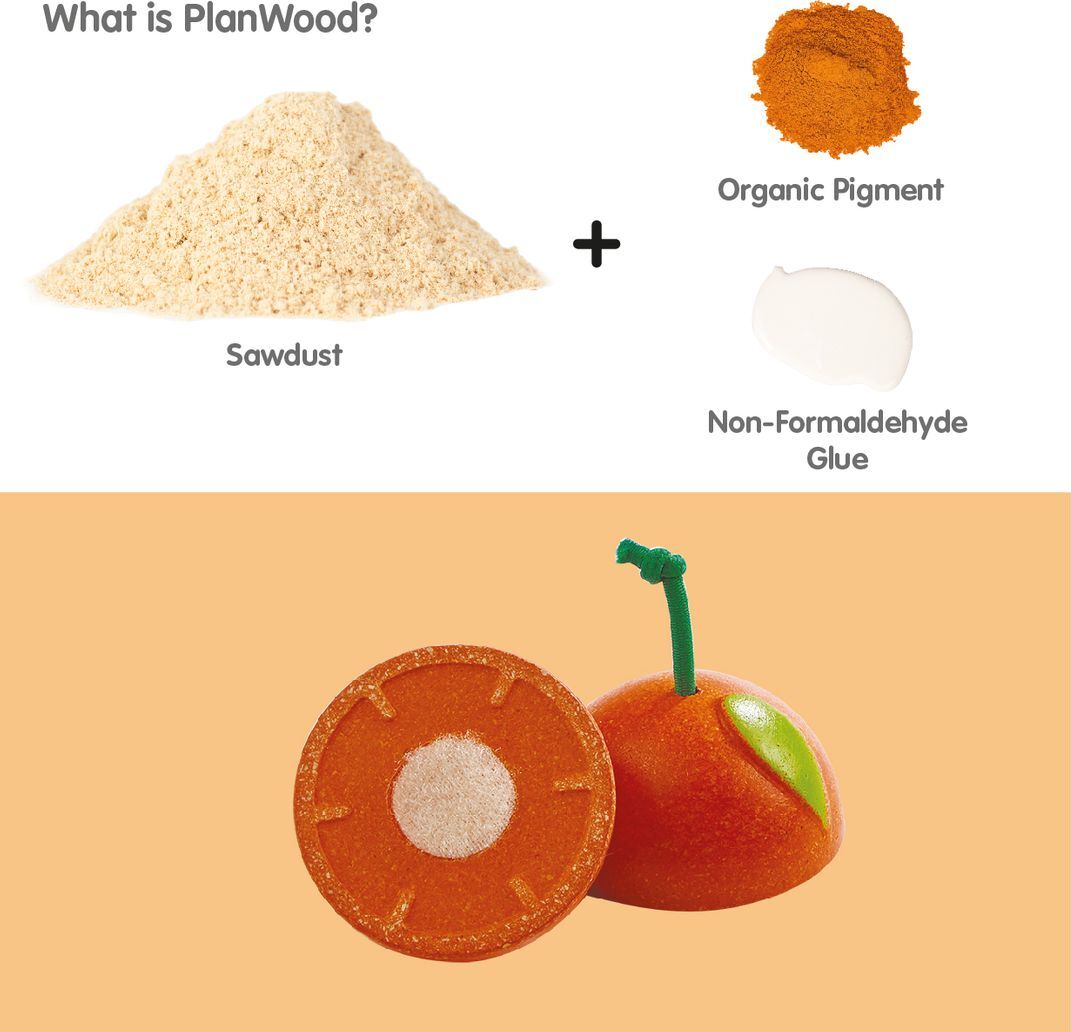 Assorted Wooden Fruits Set