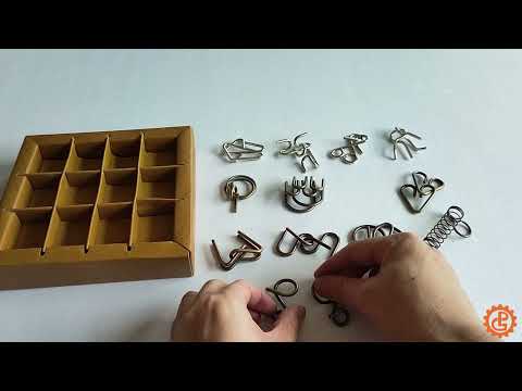 True Genius Ancient Metal Puzzles - 12 pc – Cheeky Monkey Toys