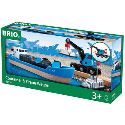 BRIO Freight Ship and Crane