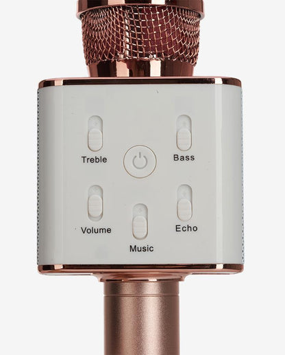 Sing-along PRO Rose Gold Karaoke Microphone & Bluetooth Speaker