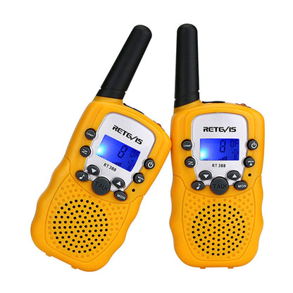 Retevis RT388 2 pcs Kids Walkie Talkies with Flashlight - Yellow