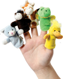 Plush Finger Puppets (Assorted Animals)