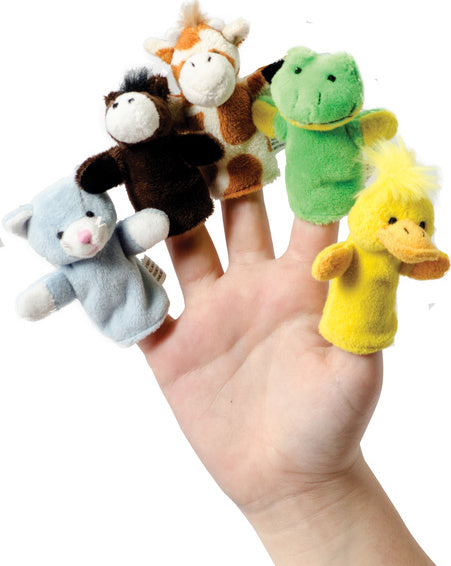 Plush Finger Puppets (Assorted Animals)