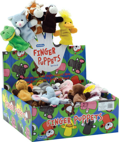 Plush Finger Puppets (Assorted Animals)