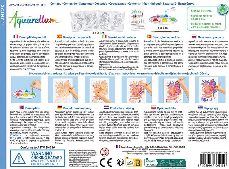 4 Seasonal Dragons Aquarellum Junior Painting