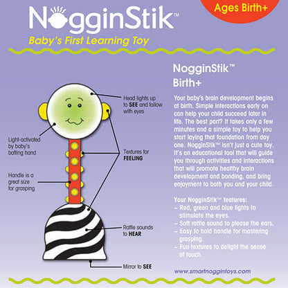 Nogginstik Developmental Light-up Rattle