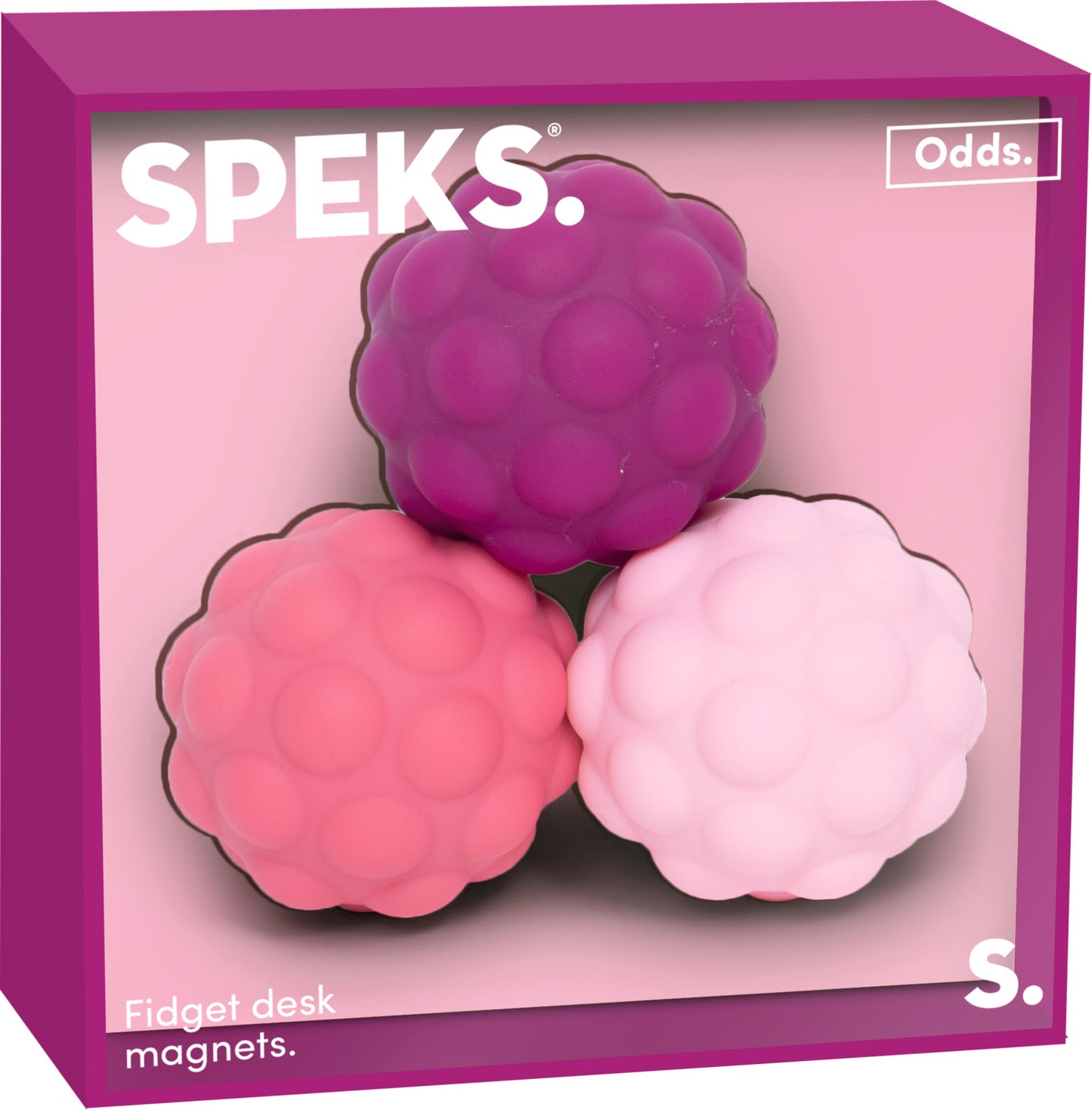 Odds Silicone Fidget Magnets Purple Bumps