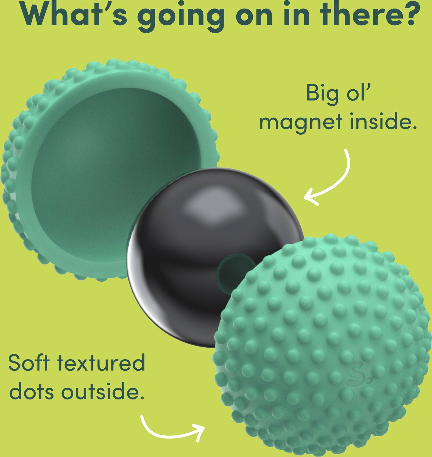 Odds Silicone Fidget Magnets Green Dots