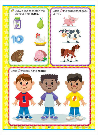 Little Thinkers Kindergarten Deluxe Edition Workbook