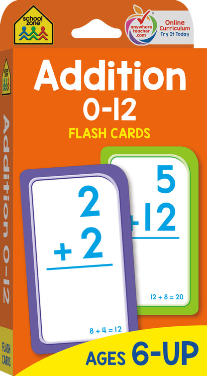 Addition 0-12 Flash Cards