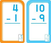 Subtraction 0-12 Flash Cards