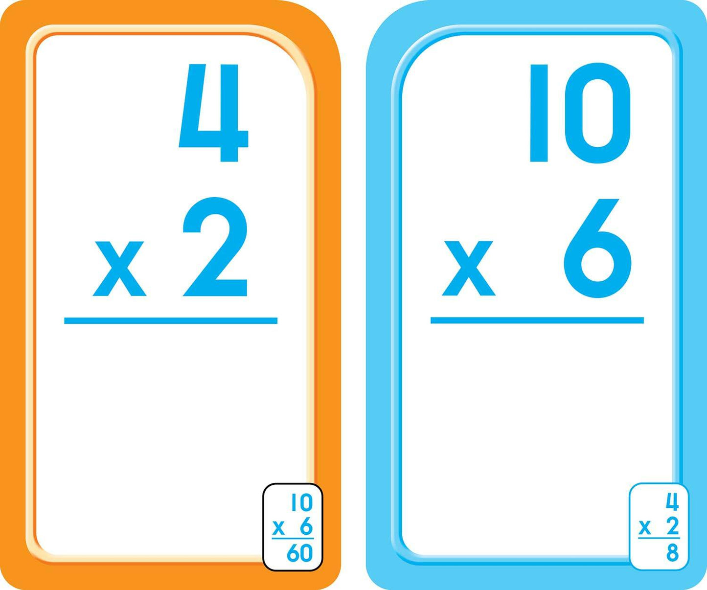 Multiplication 0-12 Flash Cards