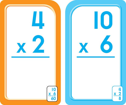 Multiplication 0-12 Flash Cards