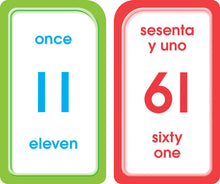Bilingual Numbers 1-100 Flash Cards