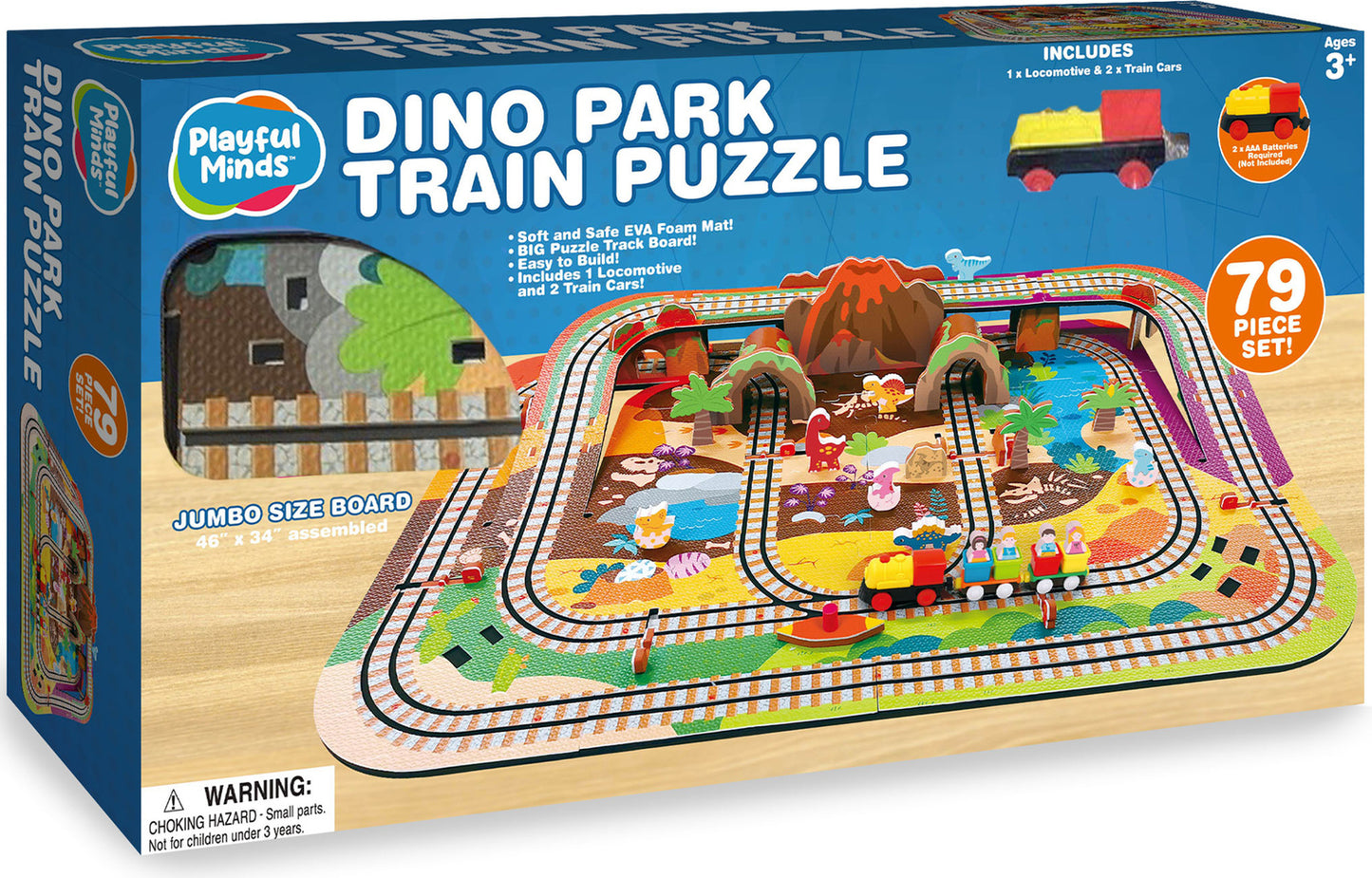 Dino Park Train Puzzle (Deluxe)
