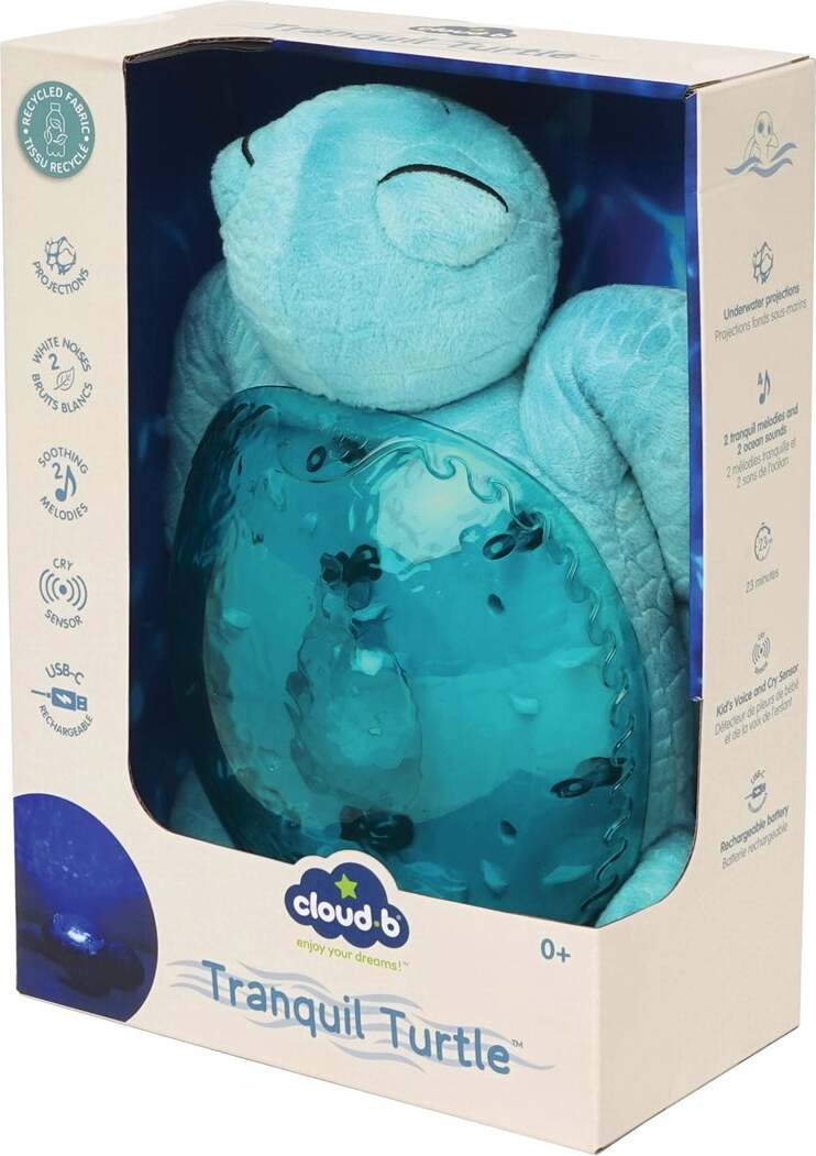 Cloud b Tranquil Turtle - Rechargeable Aqua
