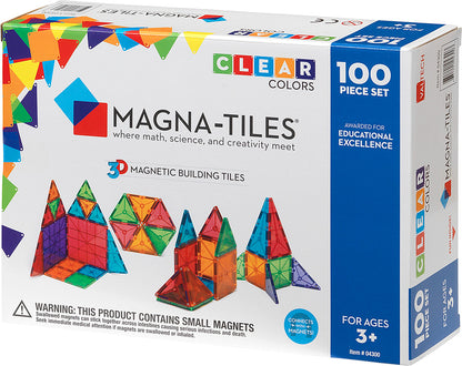 Magna-Tiles Clear Colors 100 Piece Set (PICKUP OR DELIVERY)