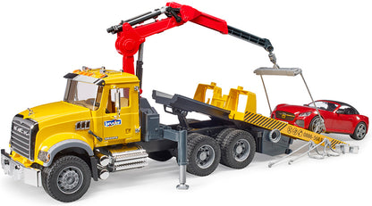 Bruder MACK Granite Tow Truck with Roadster