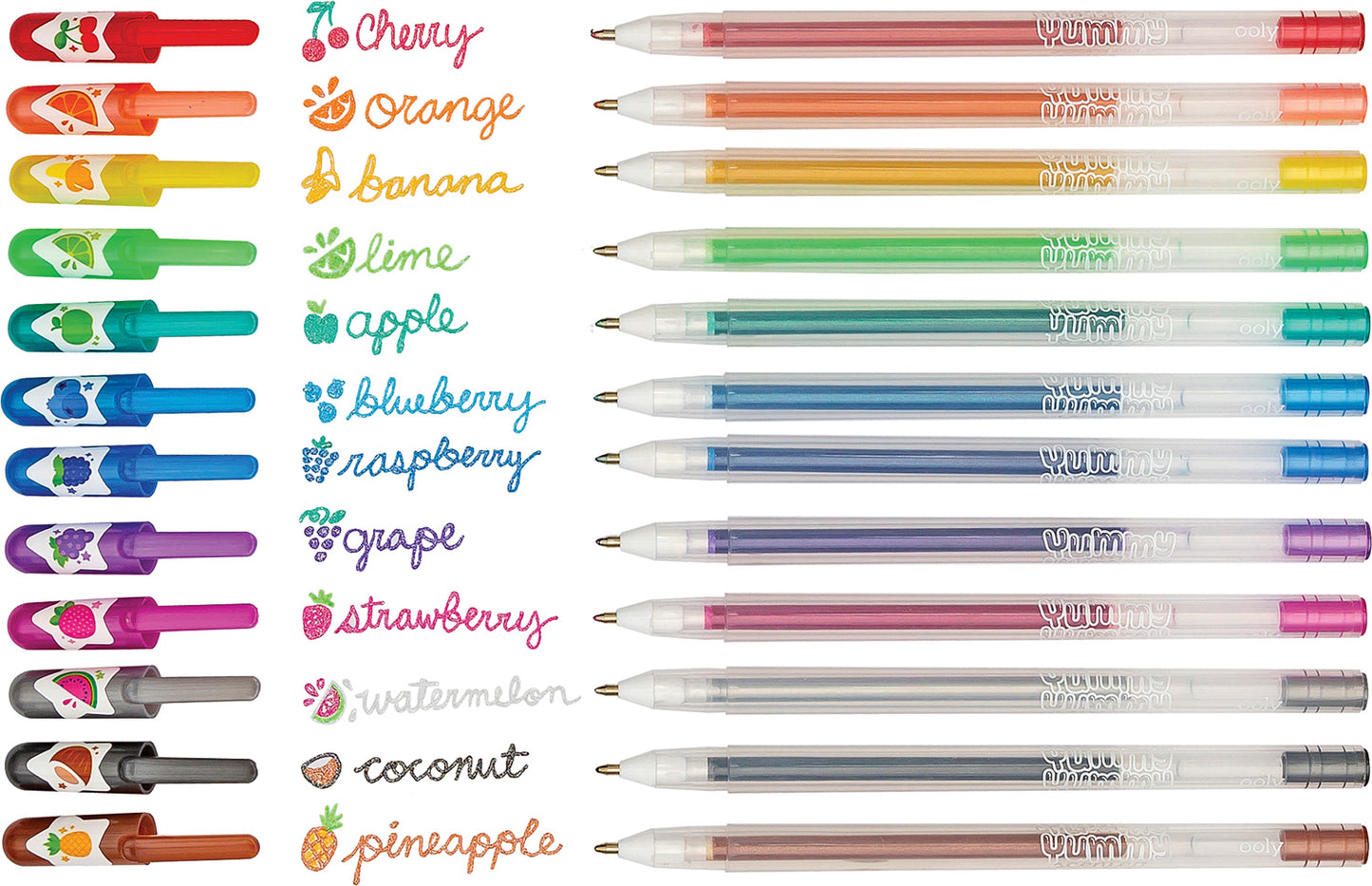 Yummy Yummy Scented Glitter Gel Pens 2.0 - 12 pk