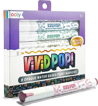 Metallic Vivid Pop! Water Based Paint Markers