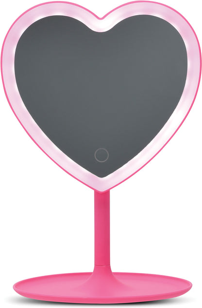 Heart Vanity Mirror Illuminated