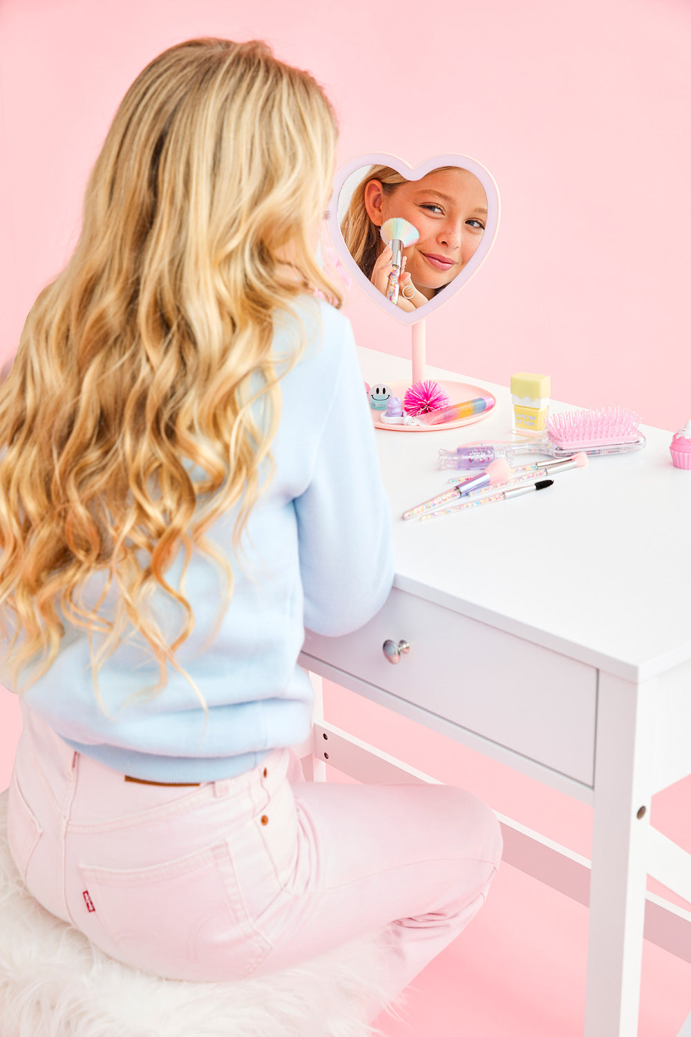 Heart Vanity Mirror Illuminated