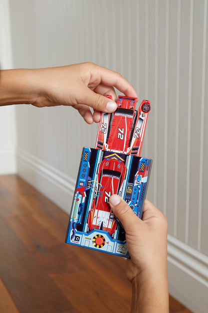 Flat 2 Fast Card Racers (Navy Blue)