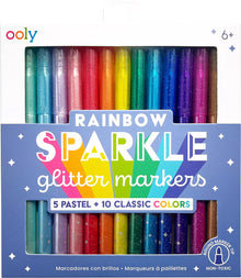 OOLY Rainbow Sparkle Glitter Markers