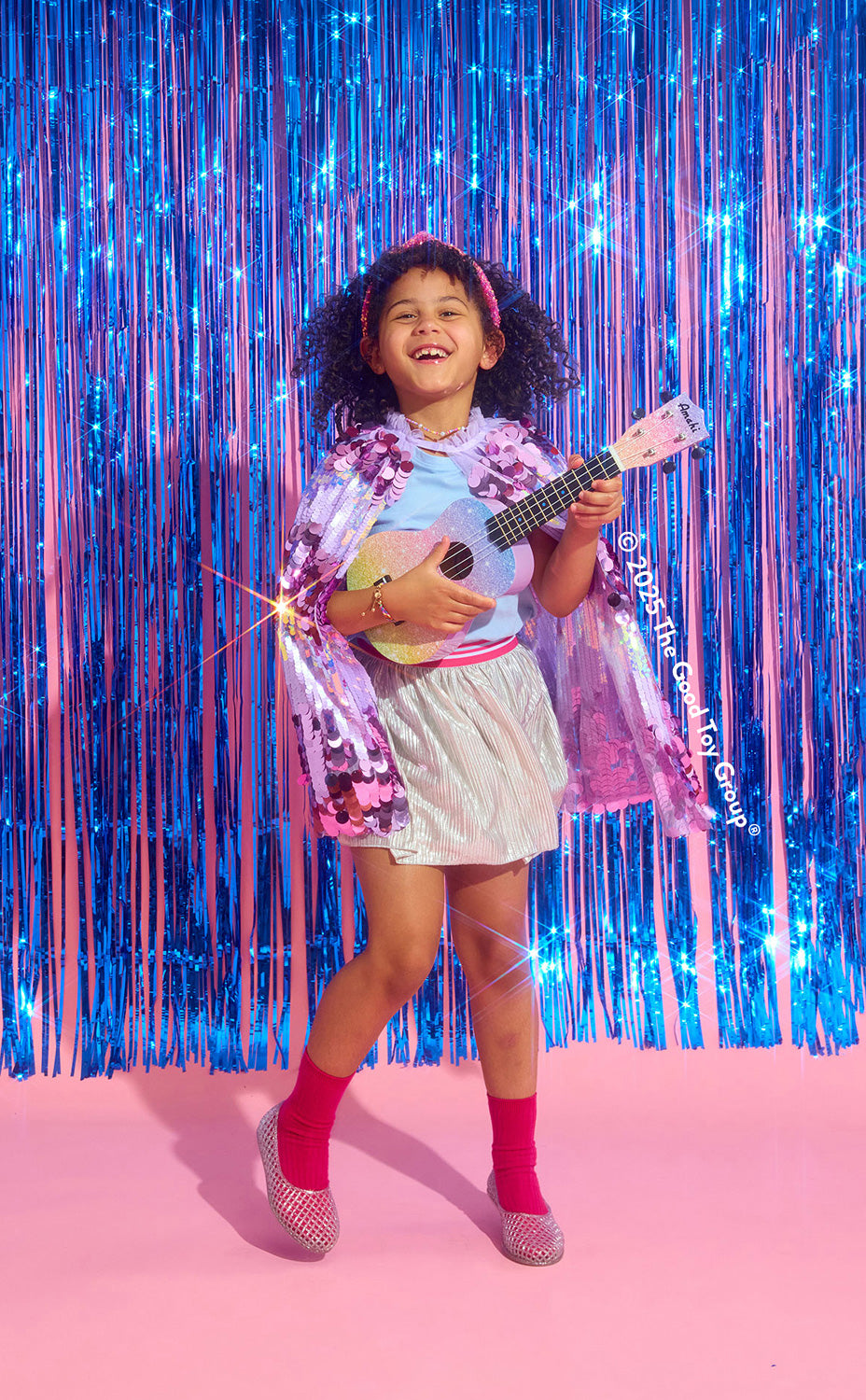 Great Pretenders The 5th Avenue Purple Pailette Cape, size 4/6