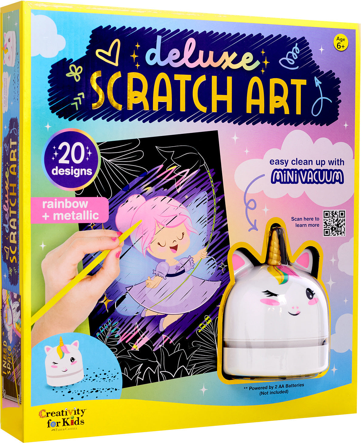 Creativity for Kids Deluxe Scratch Art with Mini Vacuum