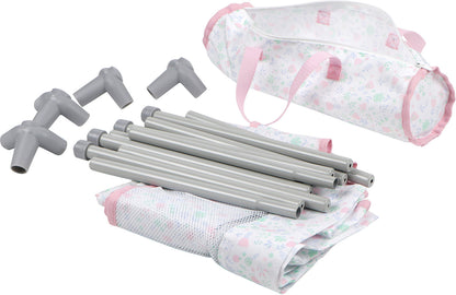 Berenguer Boutique Folding Doll Crib with Travel Bag