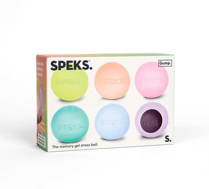 SPEKS Gump Mini Memory Gel Stress Balls 6-pack