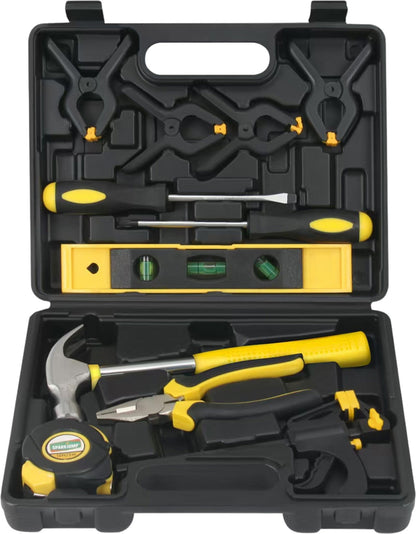 Kids Deluxe Tool Set with Leather Tool Belt & Safety Goggles