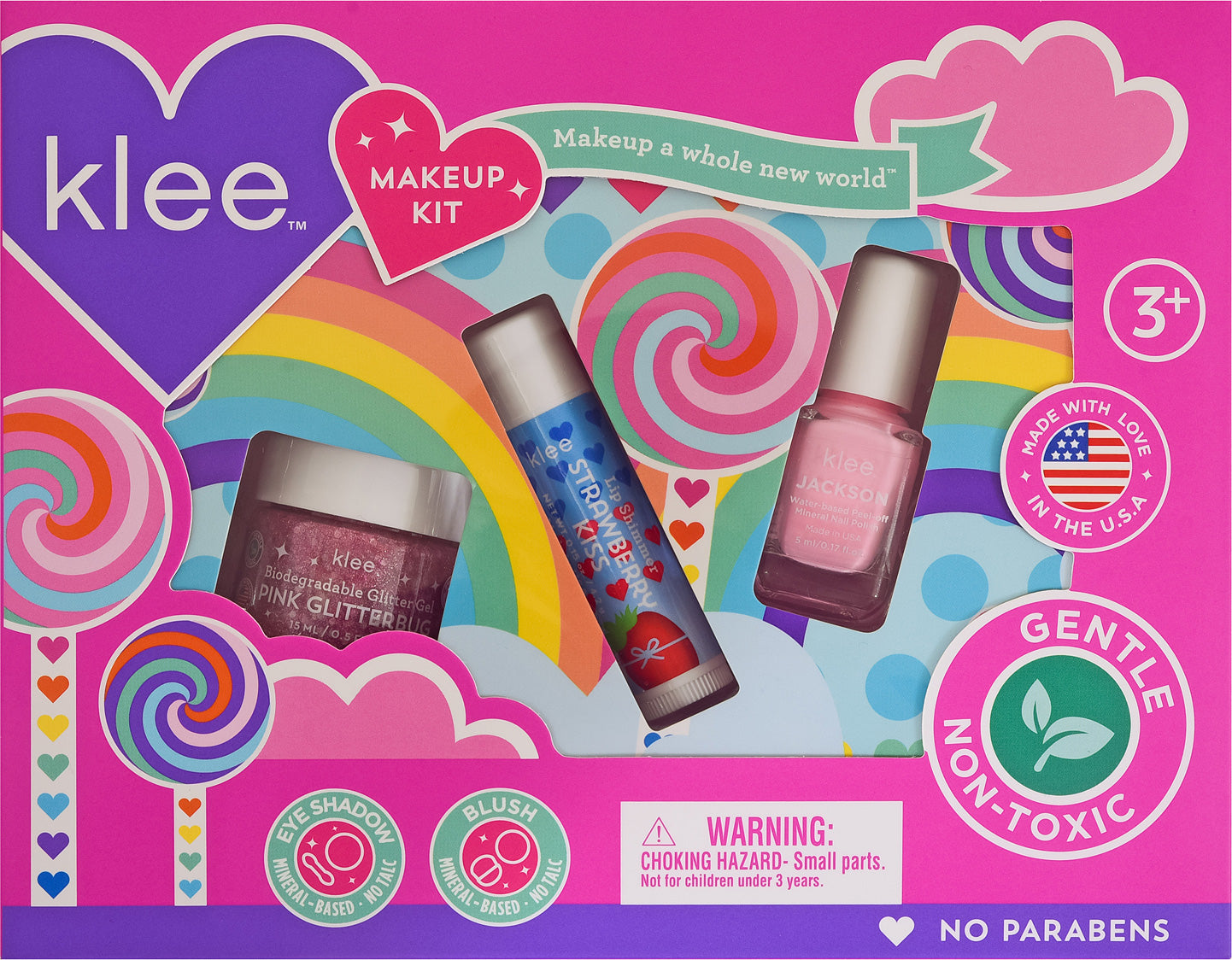 Klee Spinning Pink Makeup Kit