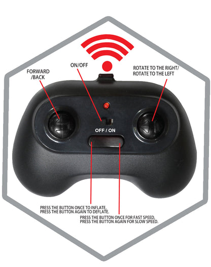 Inflatable Dinosaur RC Green