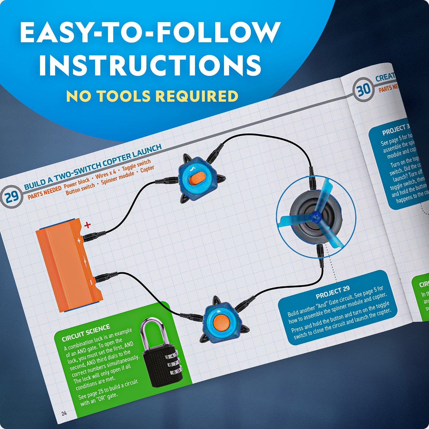 National Geographic Epic Circuits Science Kit - 40+ Projects