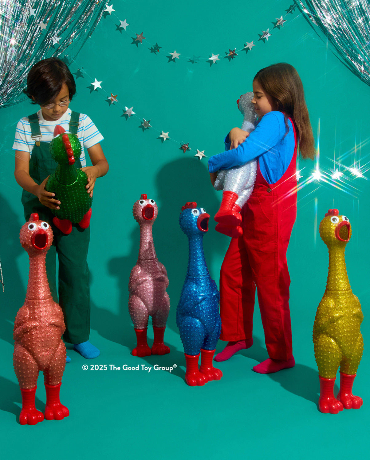 Giant Sparkle Rubber Chicken (Pickup ONLY) – Cheeky Monkey Toys