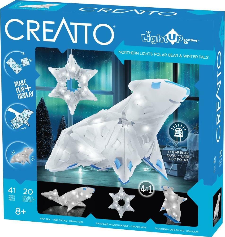 Creatto: Northern Lights Polar Bear & Winter Pals