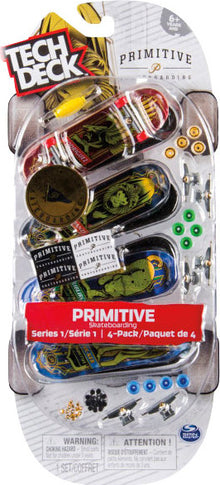 Tech Deck 4 Pack Fingerboard Assorted